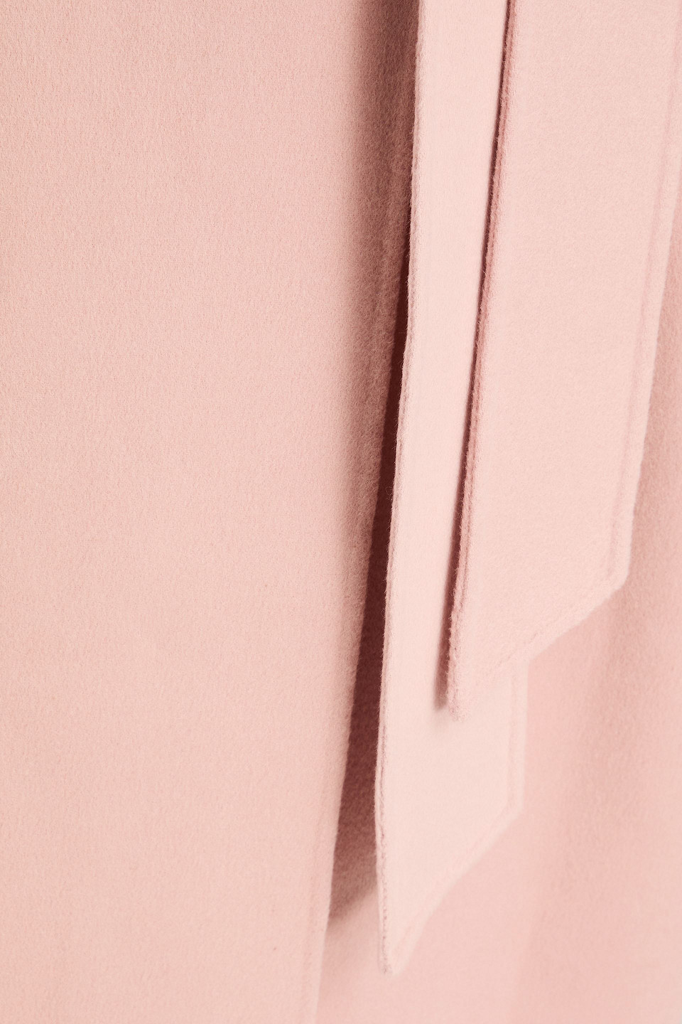 Zimmermann Belted Wool-blend Felt Coat In Rougefarben