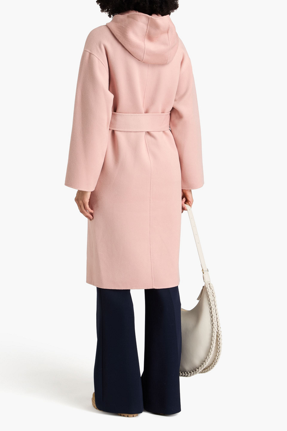 Zimmermann Belted Wool-blend Felt Coat In Rougefarben