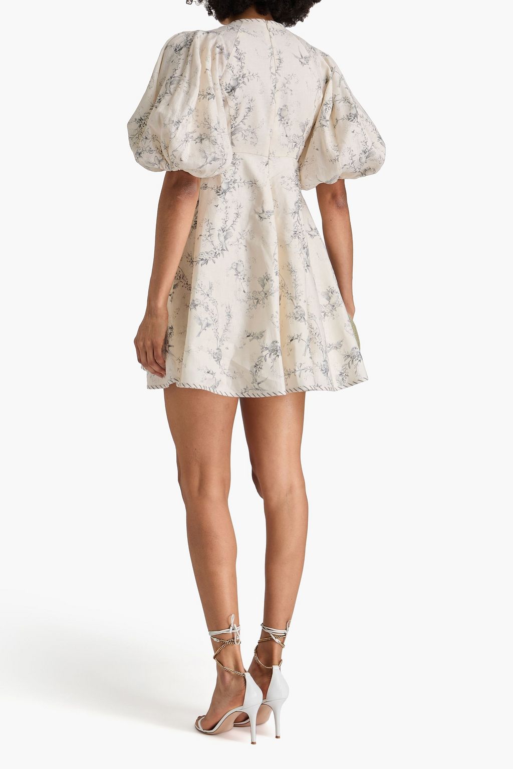 ZIMMERMANN Floral-print linen mini dress