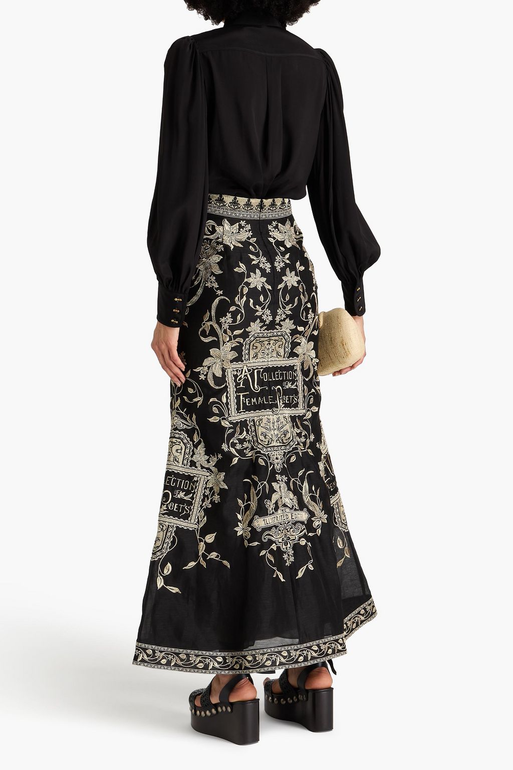 ZIMMERMANN クレープデシン シャツ リボンタイ