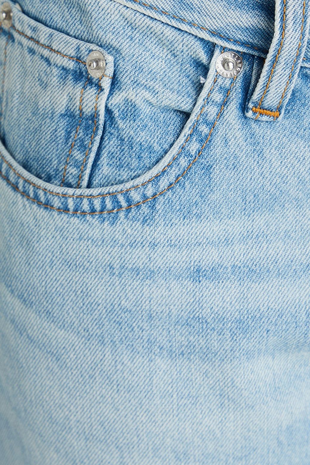 HELMUT LANG جينز بأرجل مستقيمة وخصر متوسط الارتفاع وباهت اللون