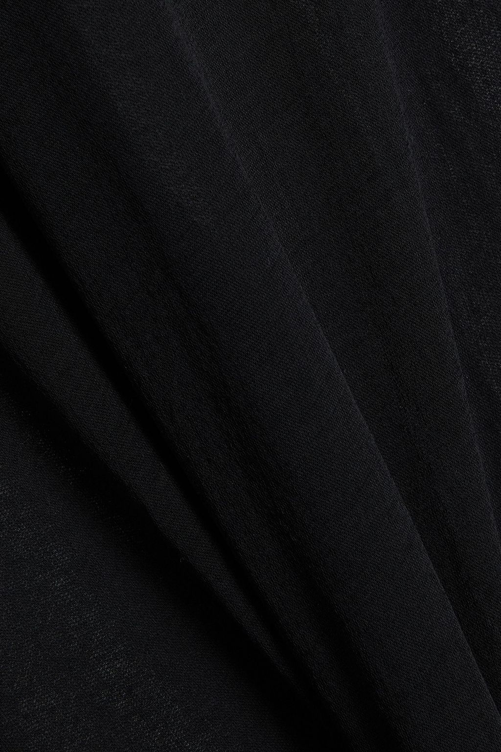 HELMUT LANG توب بياقة عالية من قطن جيرسي