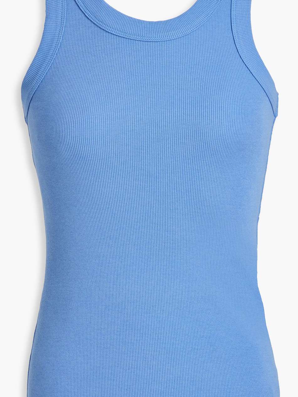 stretch-cotton jersey tank