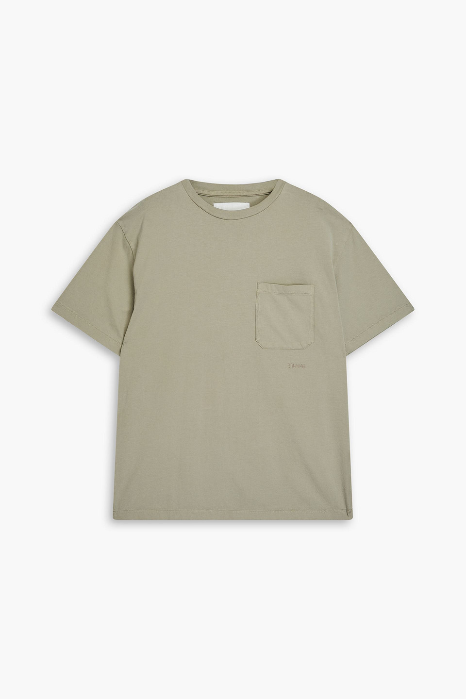 Frame T-shirt Aus Baumwoll-jersey In Salbeigrün