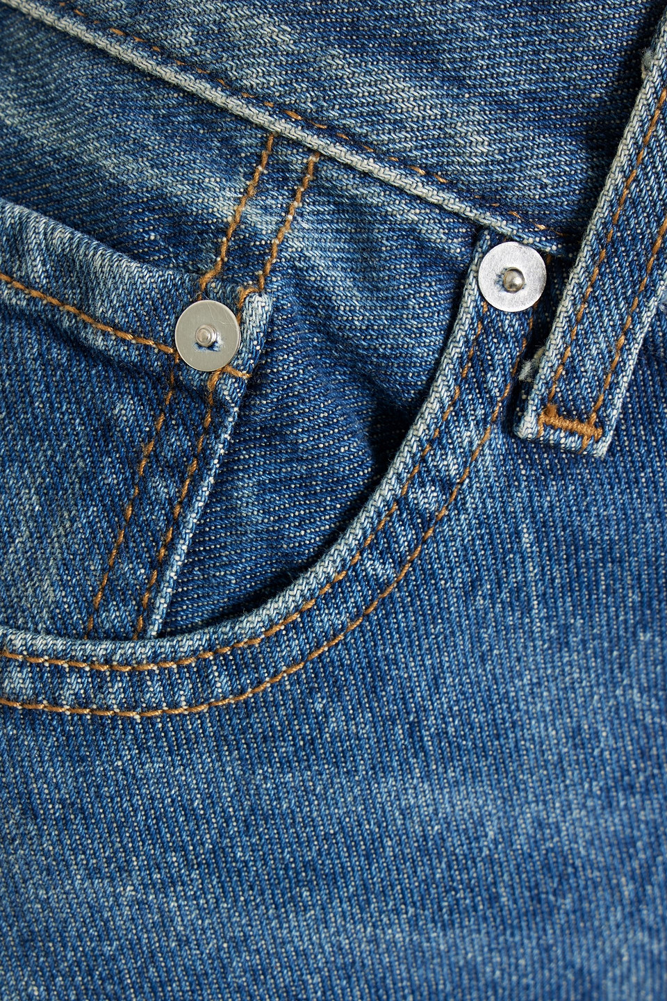 EB DENIM HIS & HERS HIGH-RISE STRAIGHT-LEG JEANS 