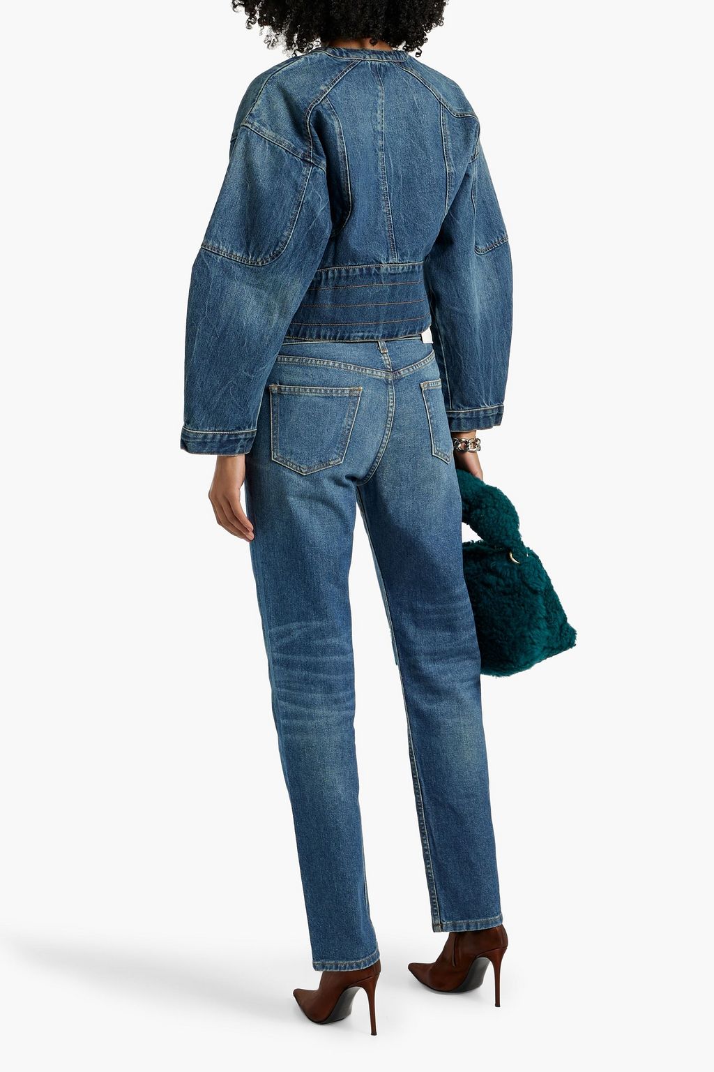 EB DENIM His & Hers high-rise straight-leg jeans