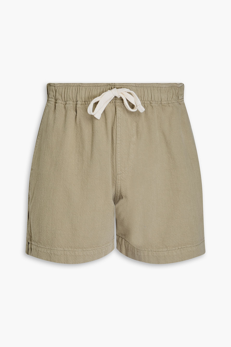 Frame Cotton Chino Shorts In Sage Green