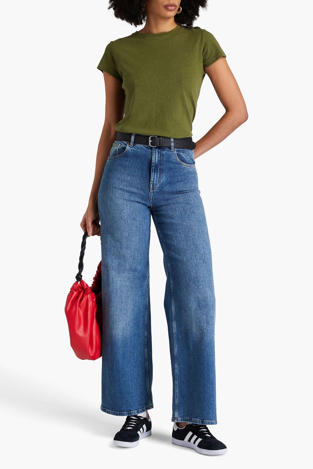 ALEX MILL Prospect linen and cotton-blend T-shirt
