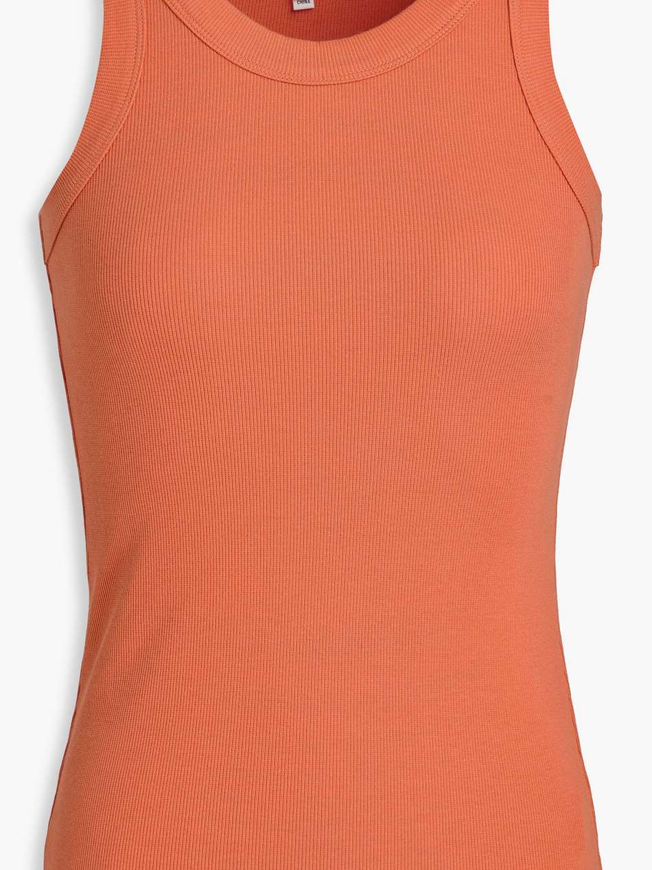 stretch-cotton jersey tank