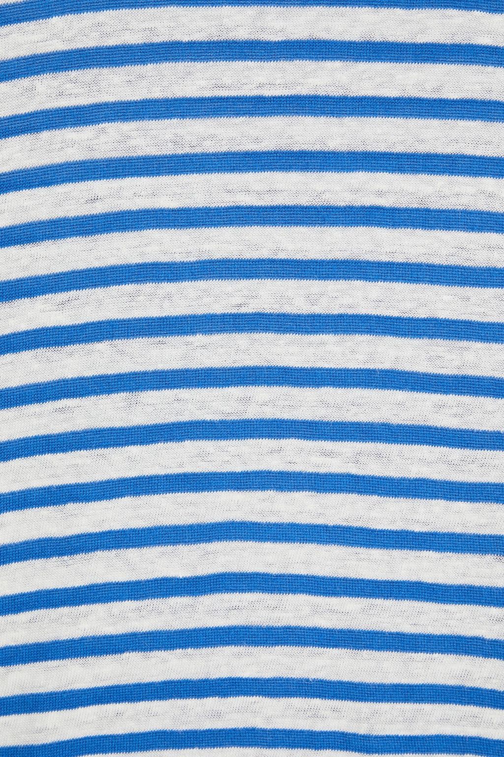 ALEX MILL Prospect striped linen-blend jersey T-shirt