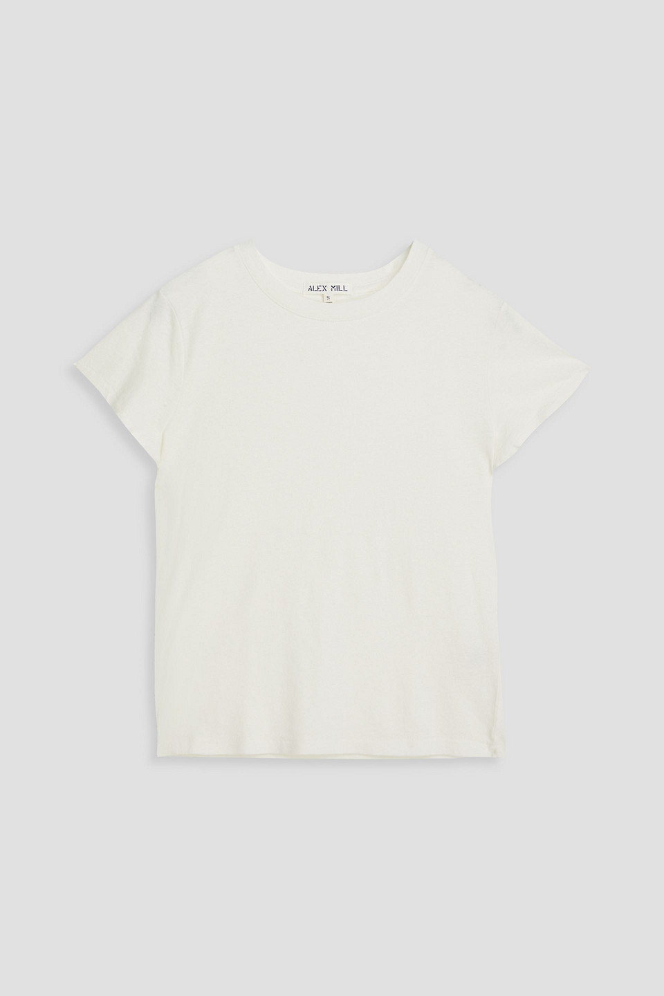 Alex Mill Prospect Linen And Cotton-blend Jersey T-shirt In Off-white