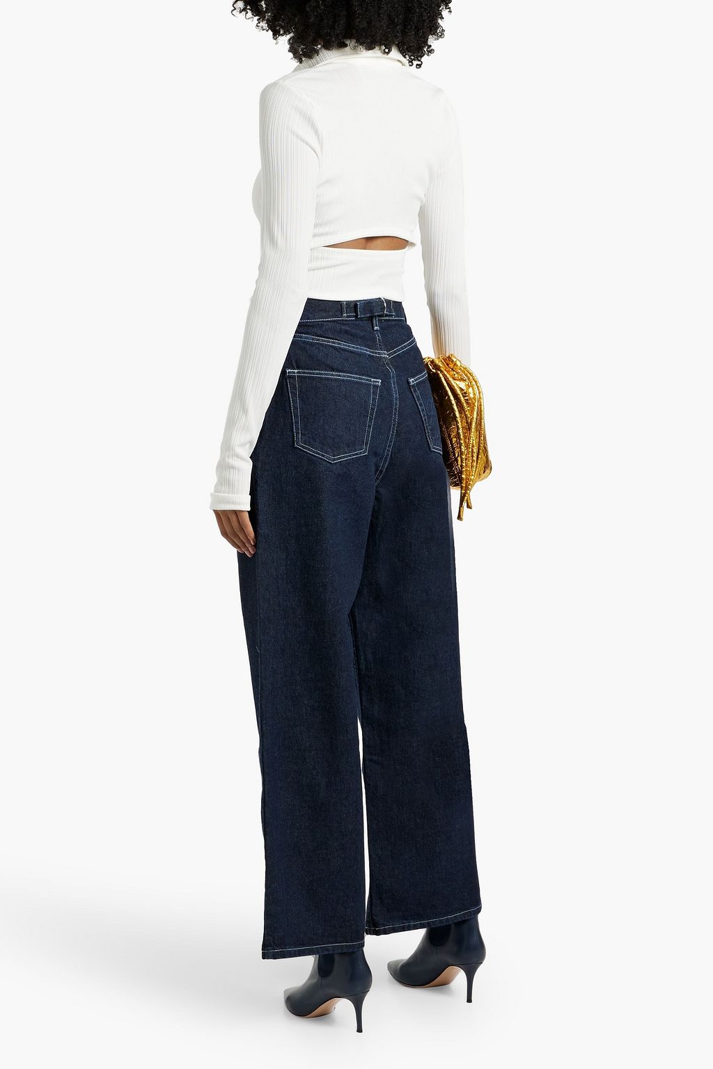 EB DENIM Outpost high-rise wide-leg jeans