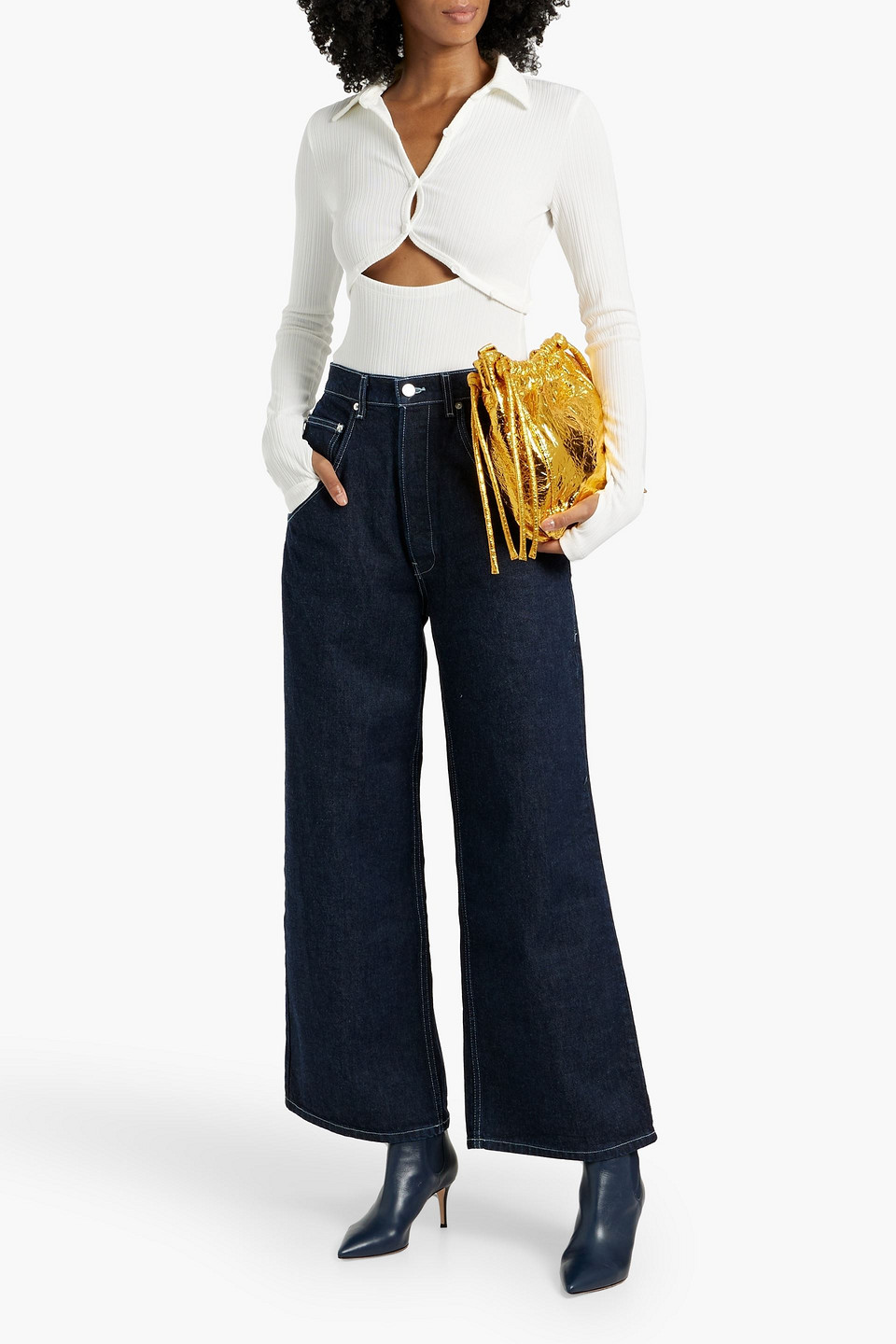 EB DENIM OUTPOST HIGH-RISE WIDE-LEG JEANS 