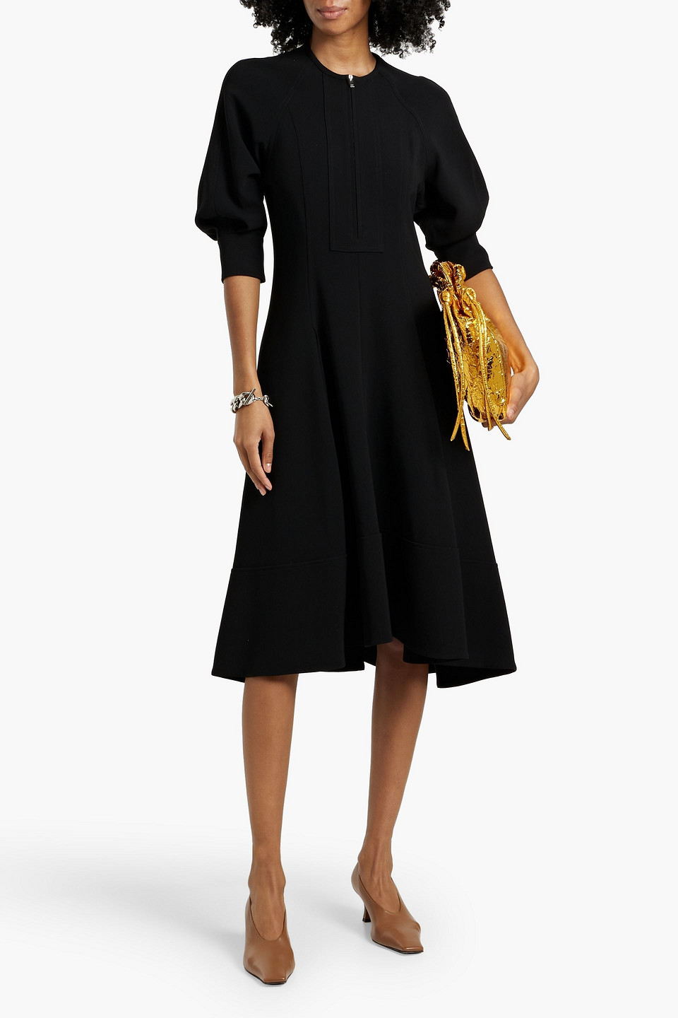 PROENZA SCHOULER CREPE MIDI DRESS 