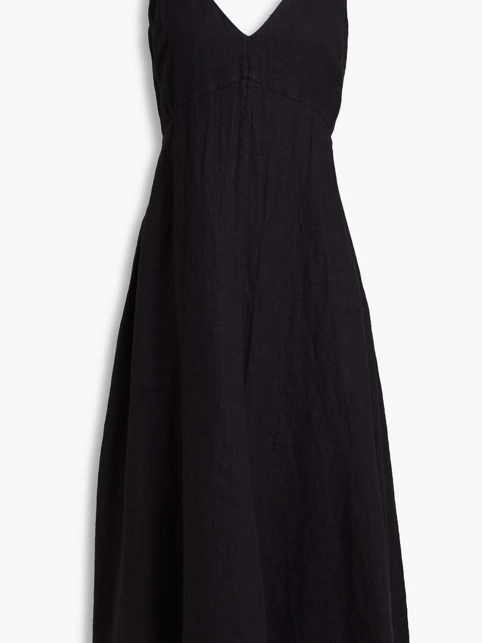 linen midi dress