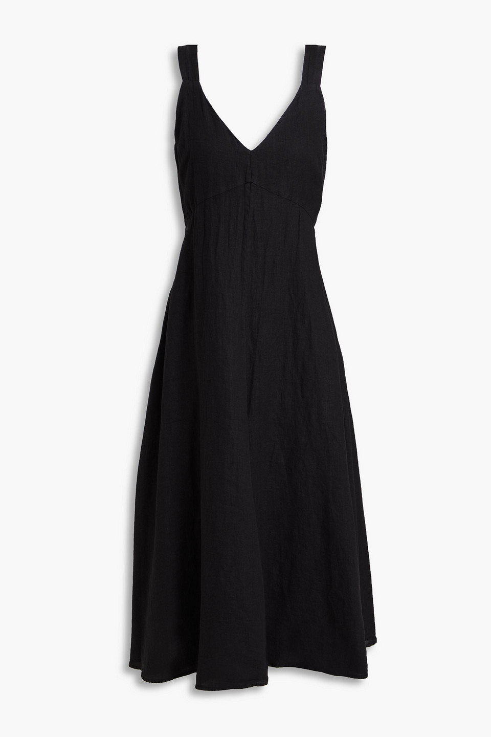 Alex Mill Linen Midi Dress In Black