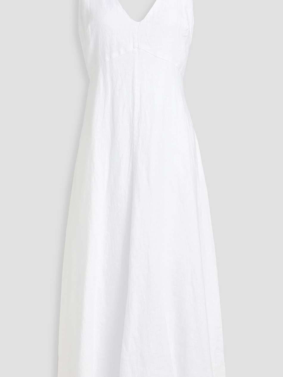 linen midi dress