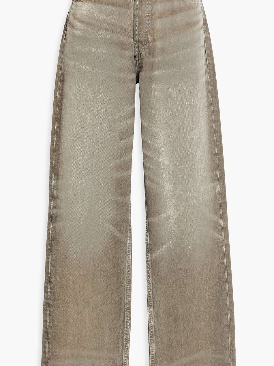high-rise straight-leg jeans