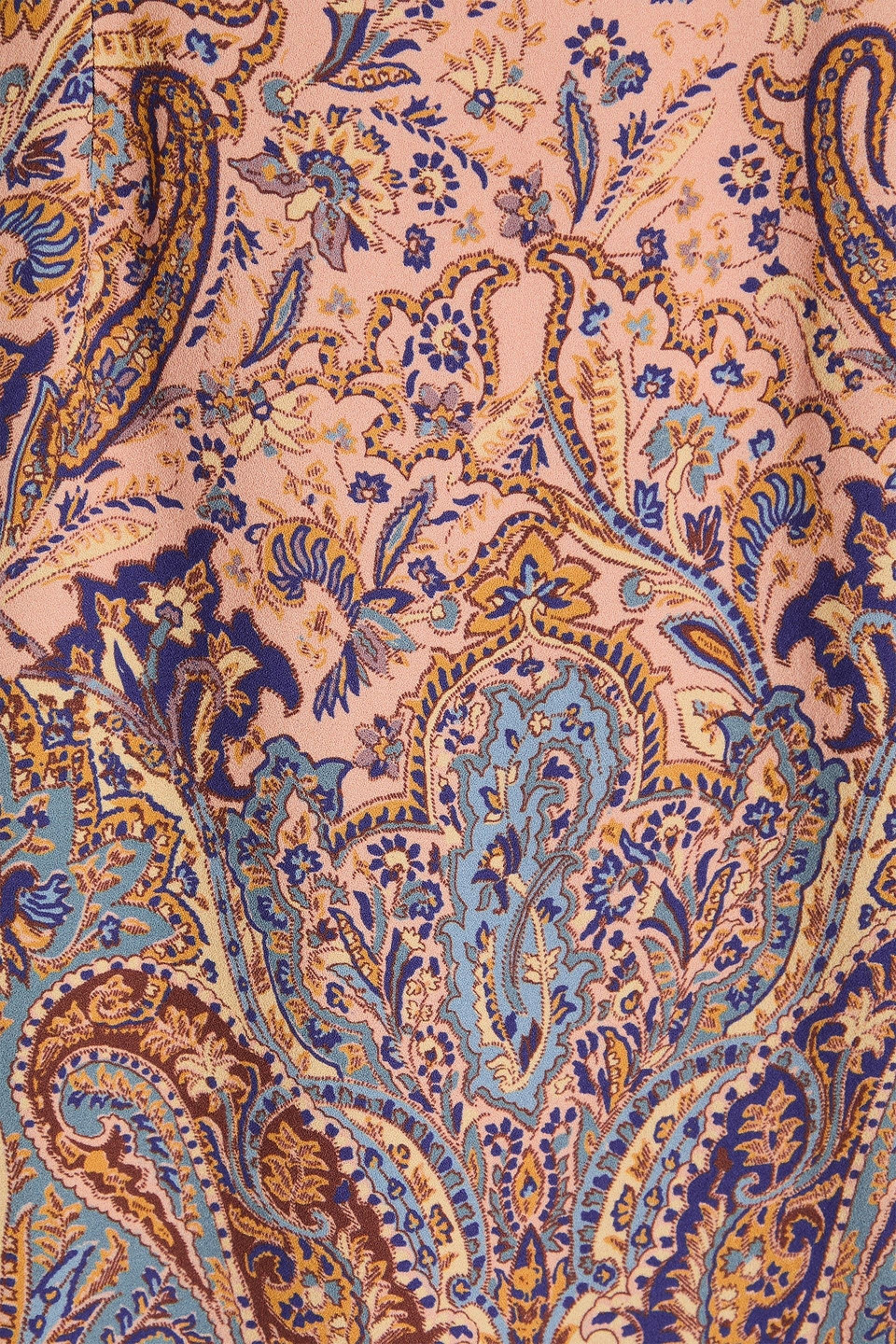 Zimmermann Paisley-print Crepe Mini Dress In Altrosa