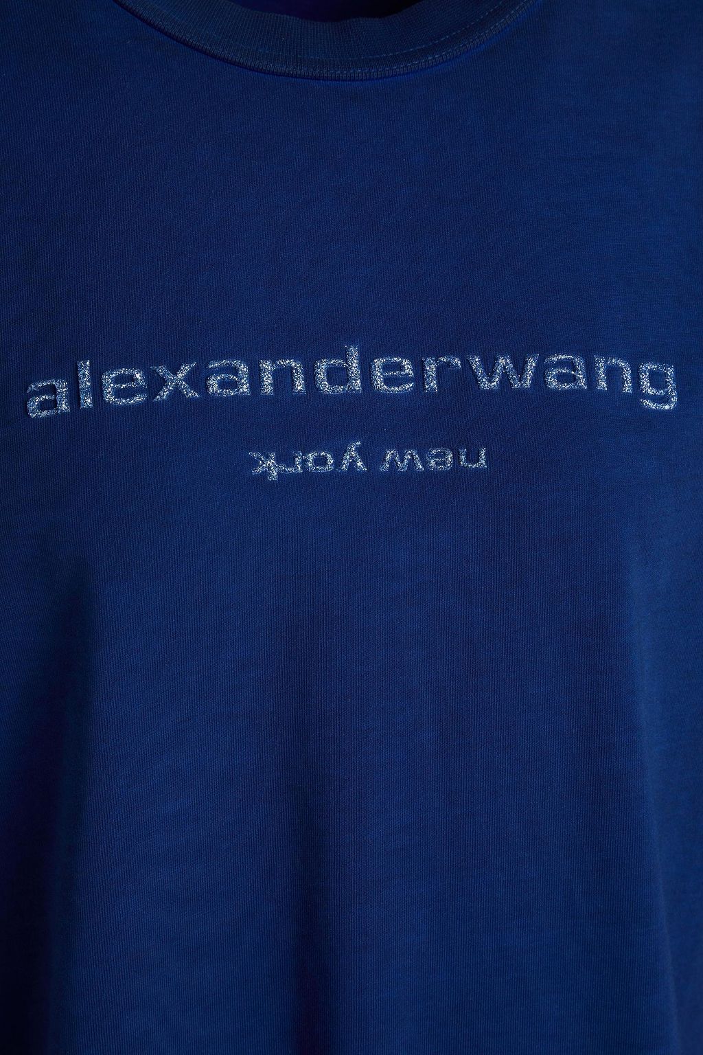 ALEXANDER WANG コットンジャージー トップス グリッター加工
