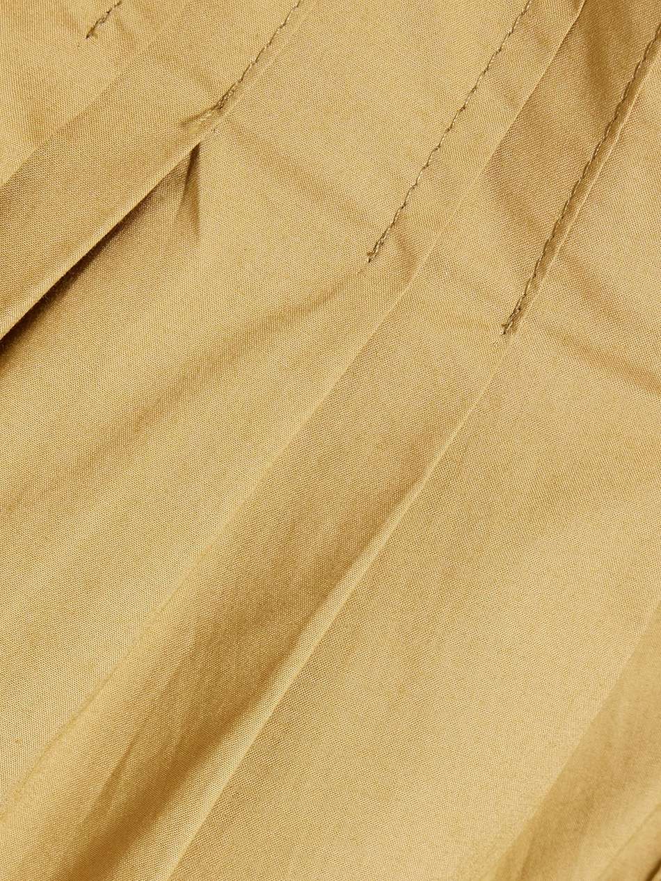 pintucked cotton-poplin dress