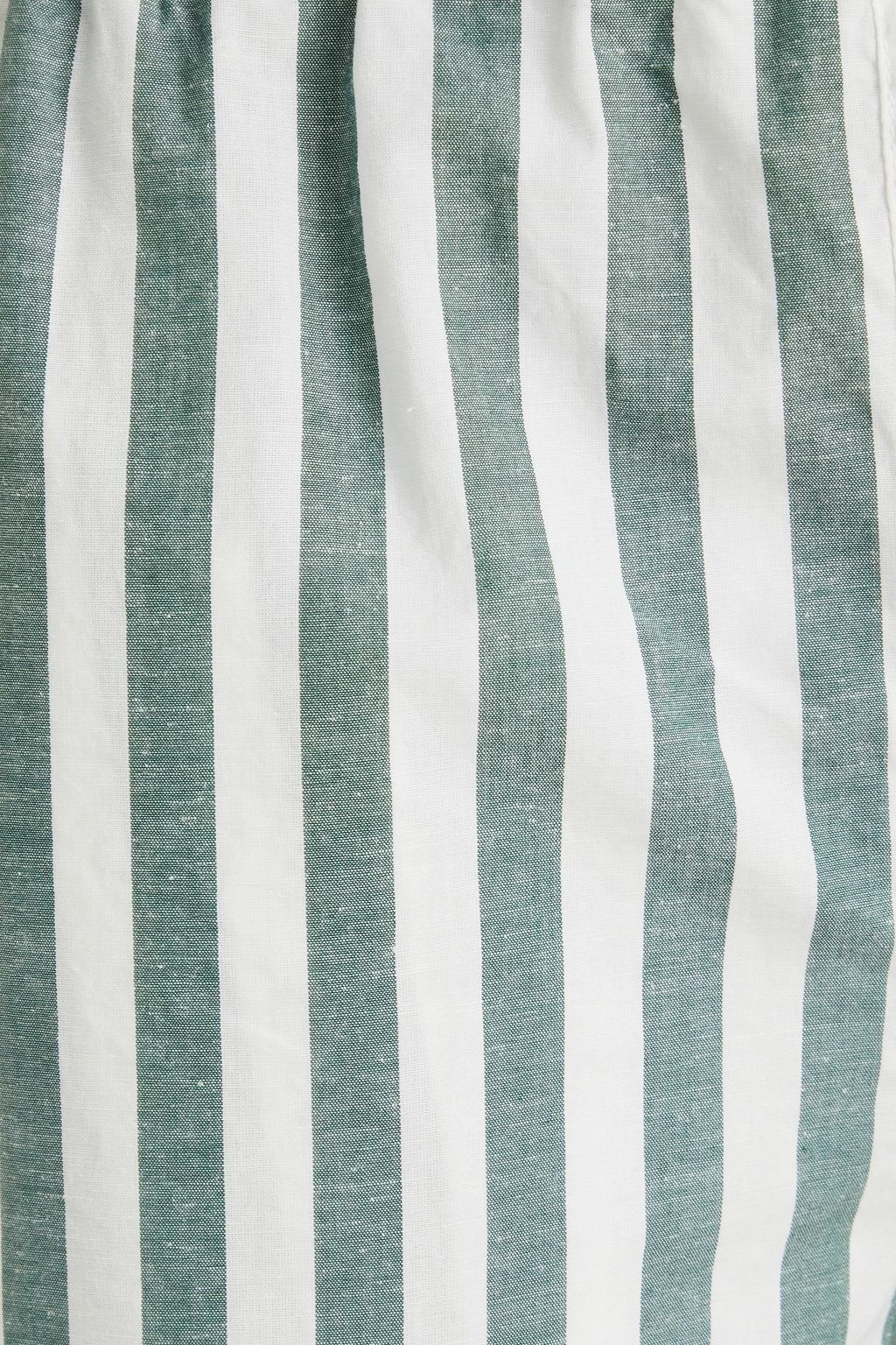ALEX MILL Striped cotton and linen-blend shorts