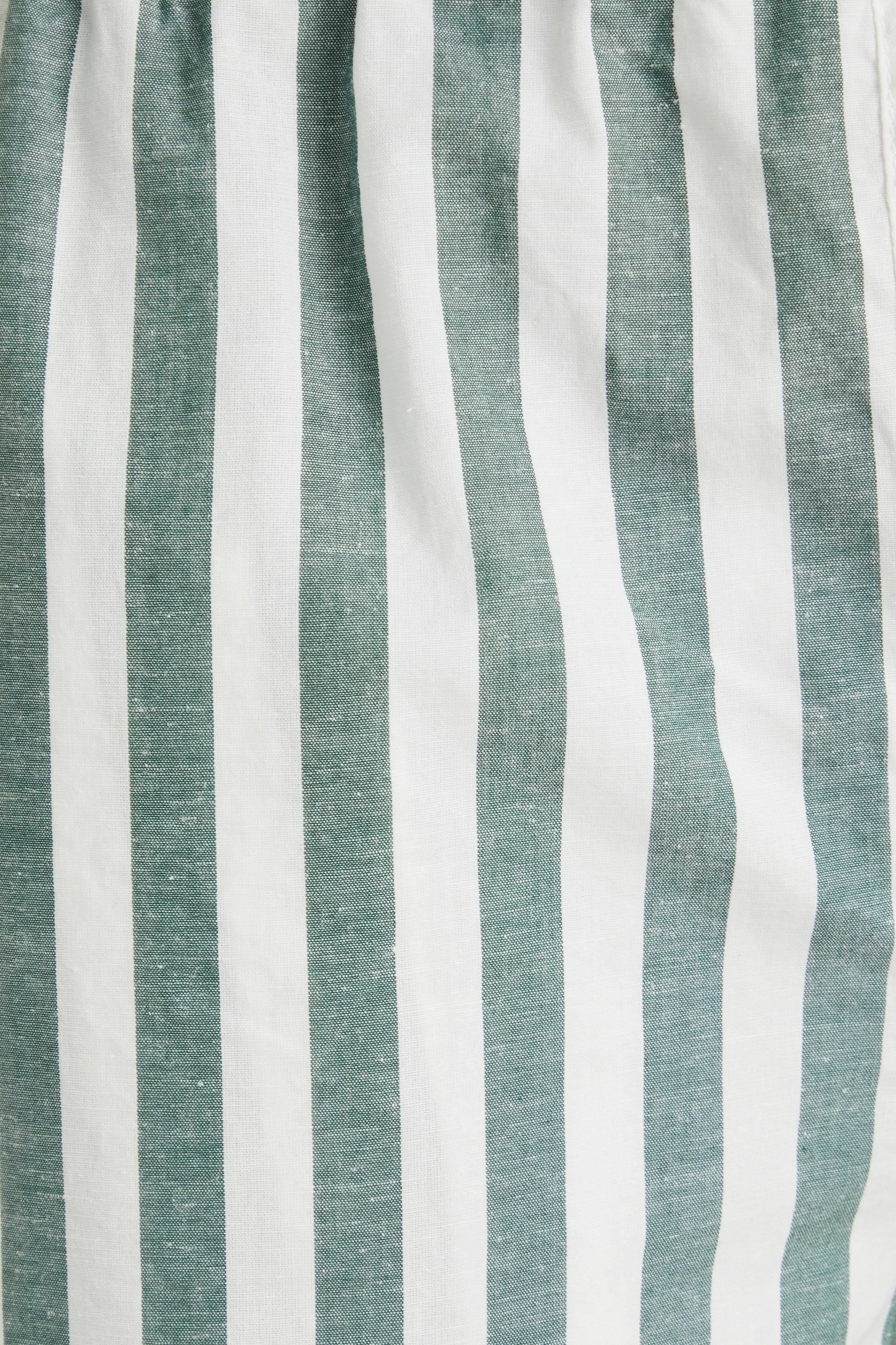 Alex Mill Striped cotton and linen-blend shorts thumbnail