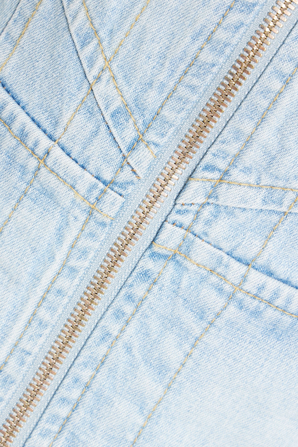 EB DENIM ST. CROIX ASYMMETRIC DENIM JACKET