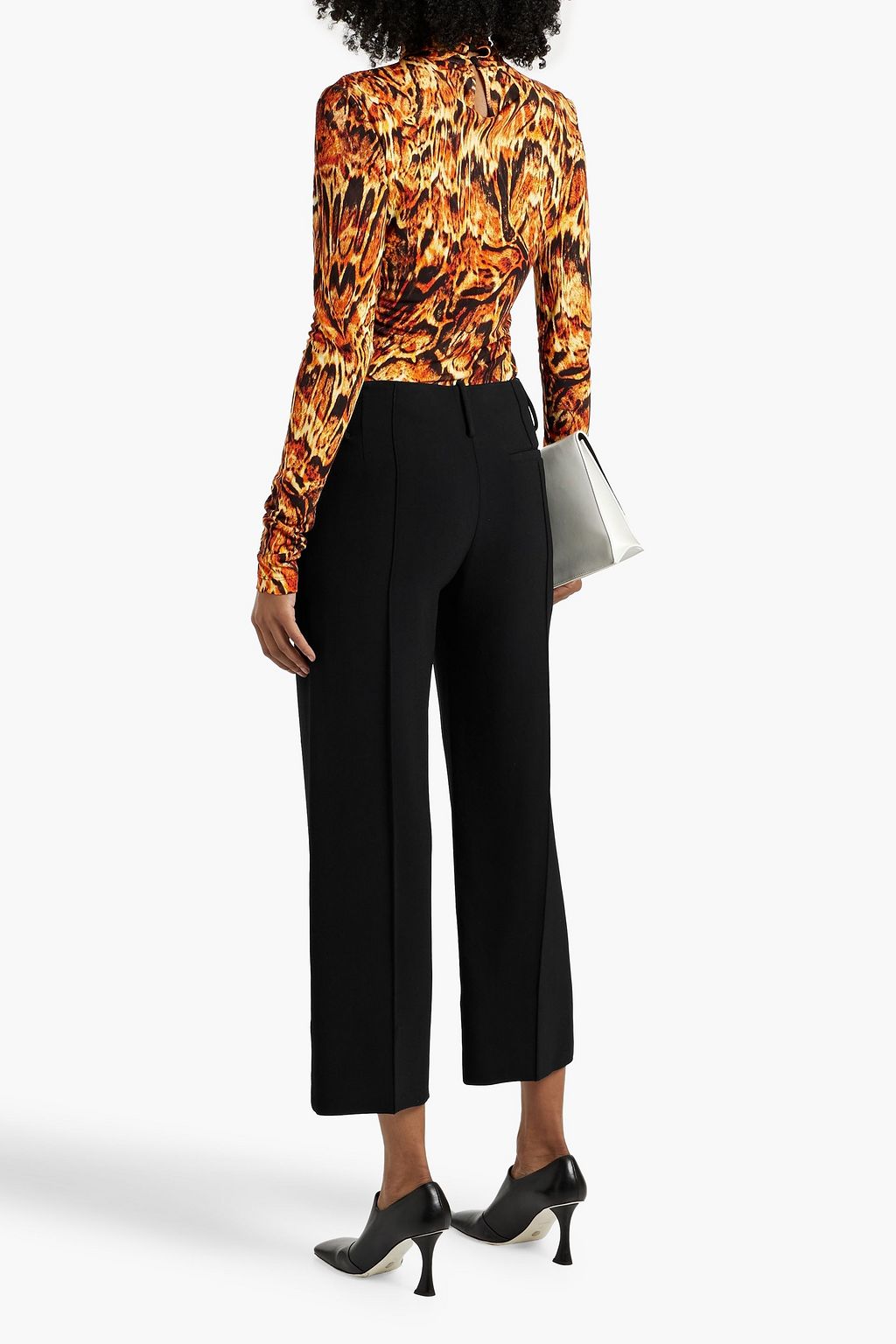 PROENZA SCHOULER Cropped crepe wide-leg pants