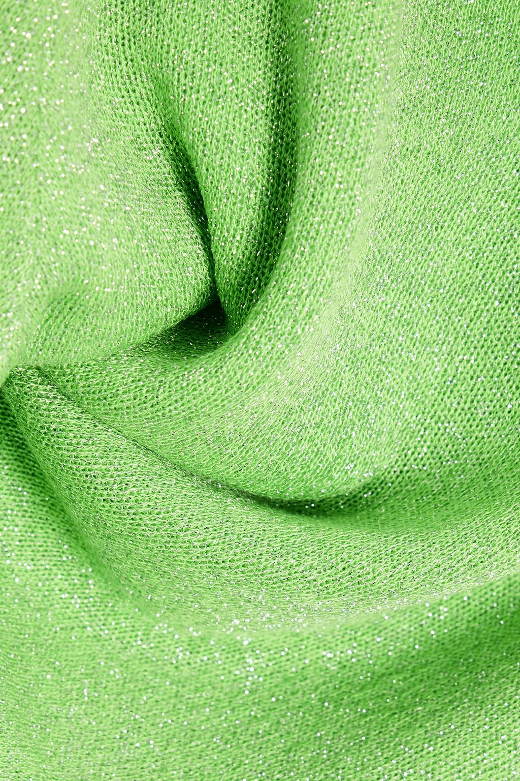 PROENZA SCHOULER Metallic knitted polo sweater