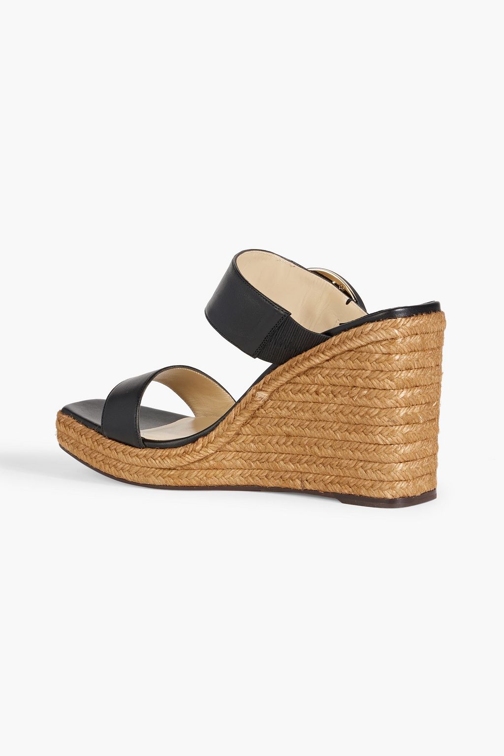 JIMMY CHOO Melian 110 buckled leather wedge sandals