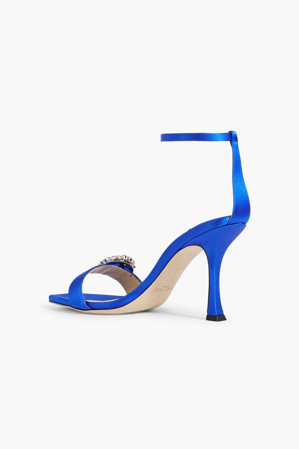 JIMMY CHOO Marsai 90 crystal-embellished satin sandals