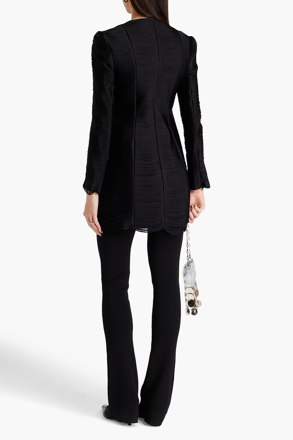  Alexander Wang - Mantel Aus Mesh Mit Fransen - Schwarz - Us 0 