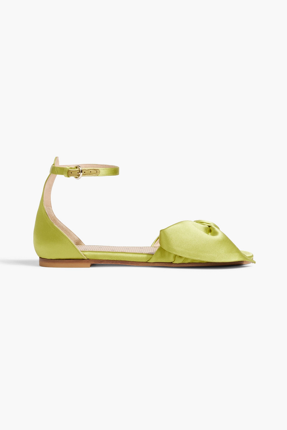 RED(V) Bow-detailed satin sandals