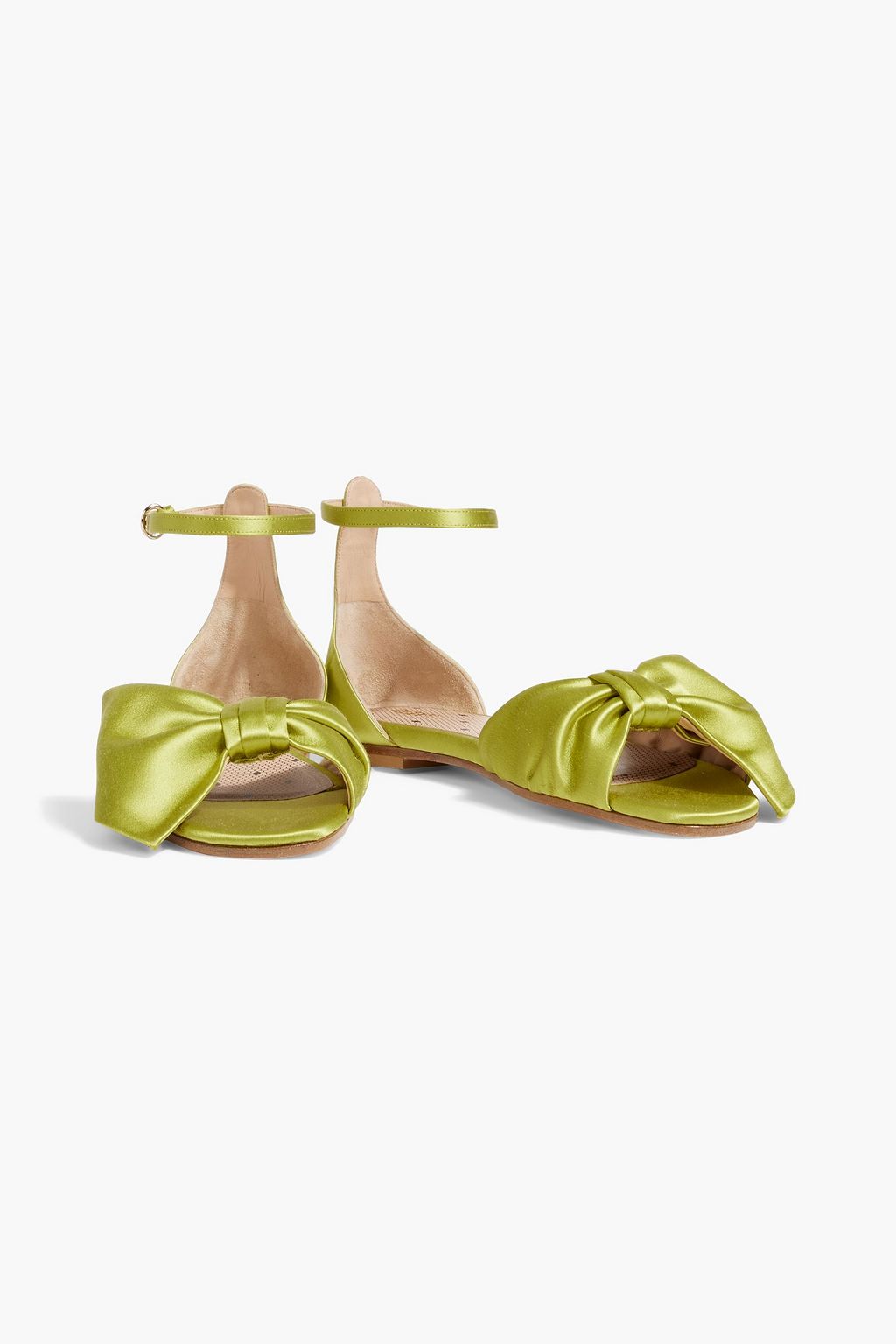 RED(V) Bow-detailed satin sandals