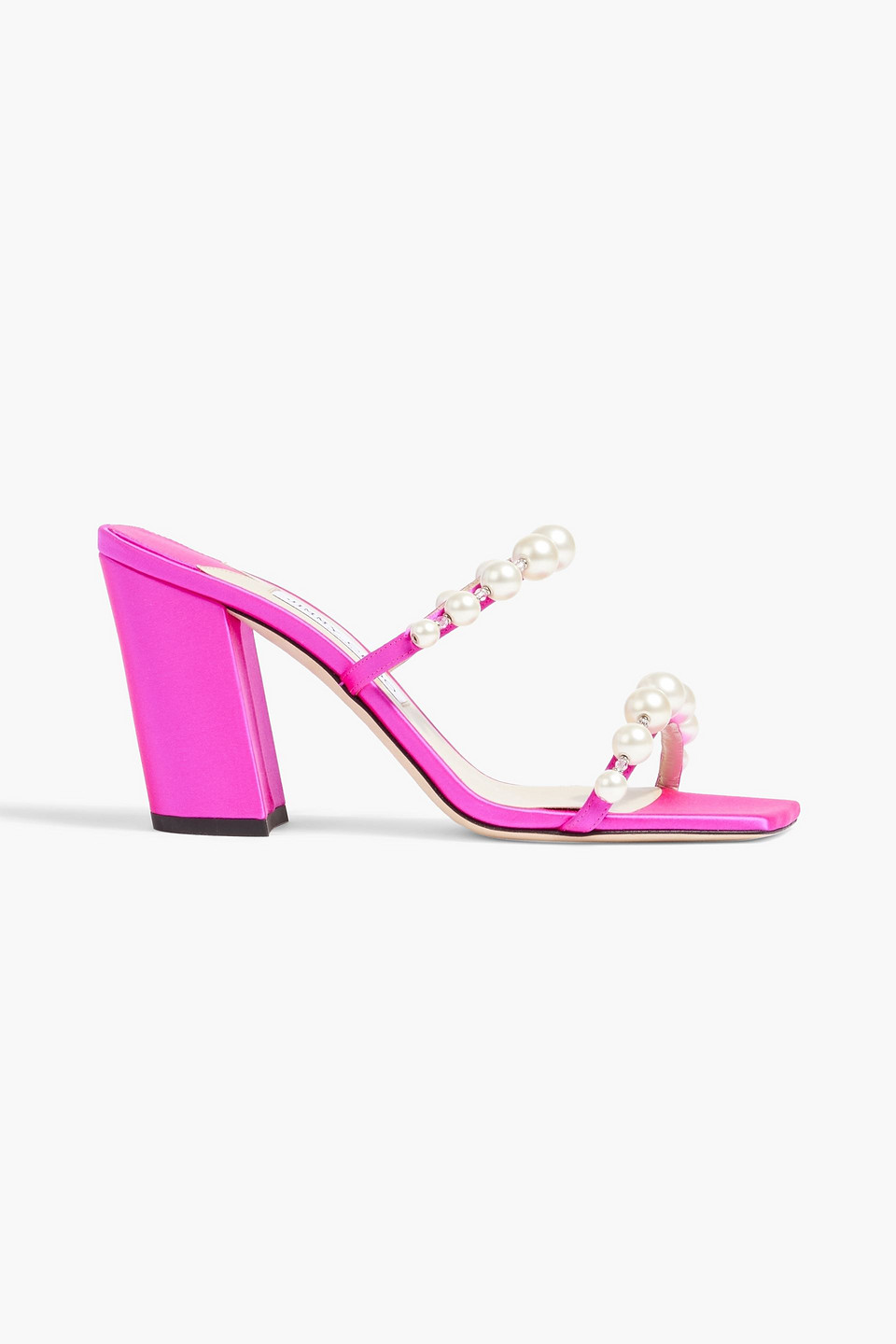 Jimmy Choo Amara Satin 85mm Sandals In Fuchsia