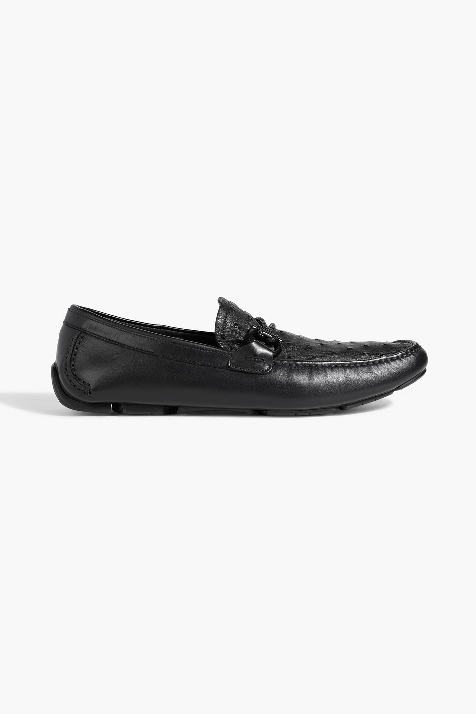 Front 4 embellished leather loafers