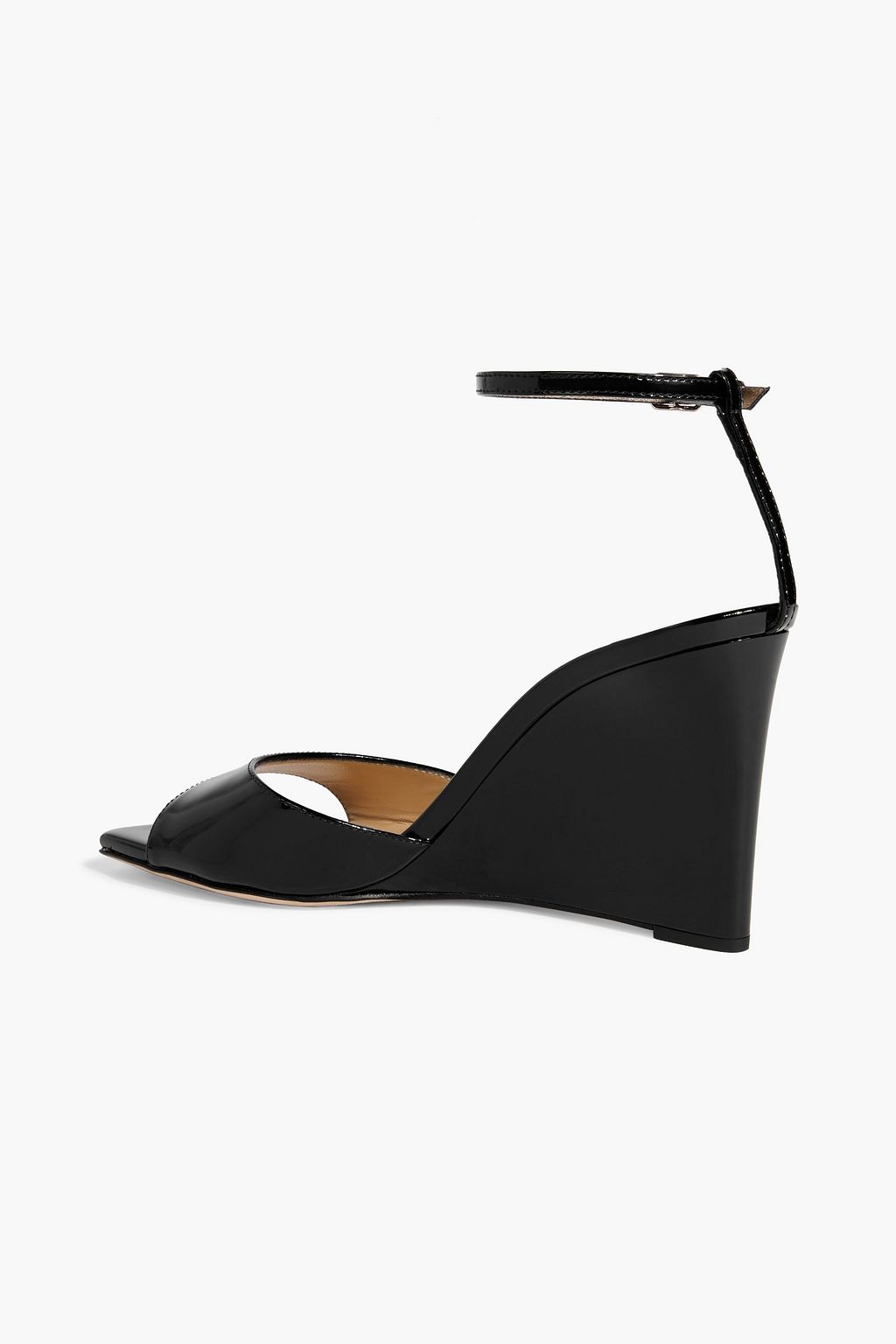 JIMMY CHOO Brien 85 leather wedge sandals