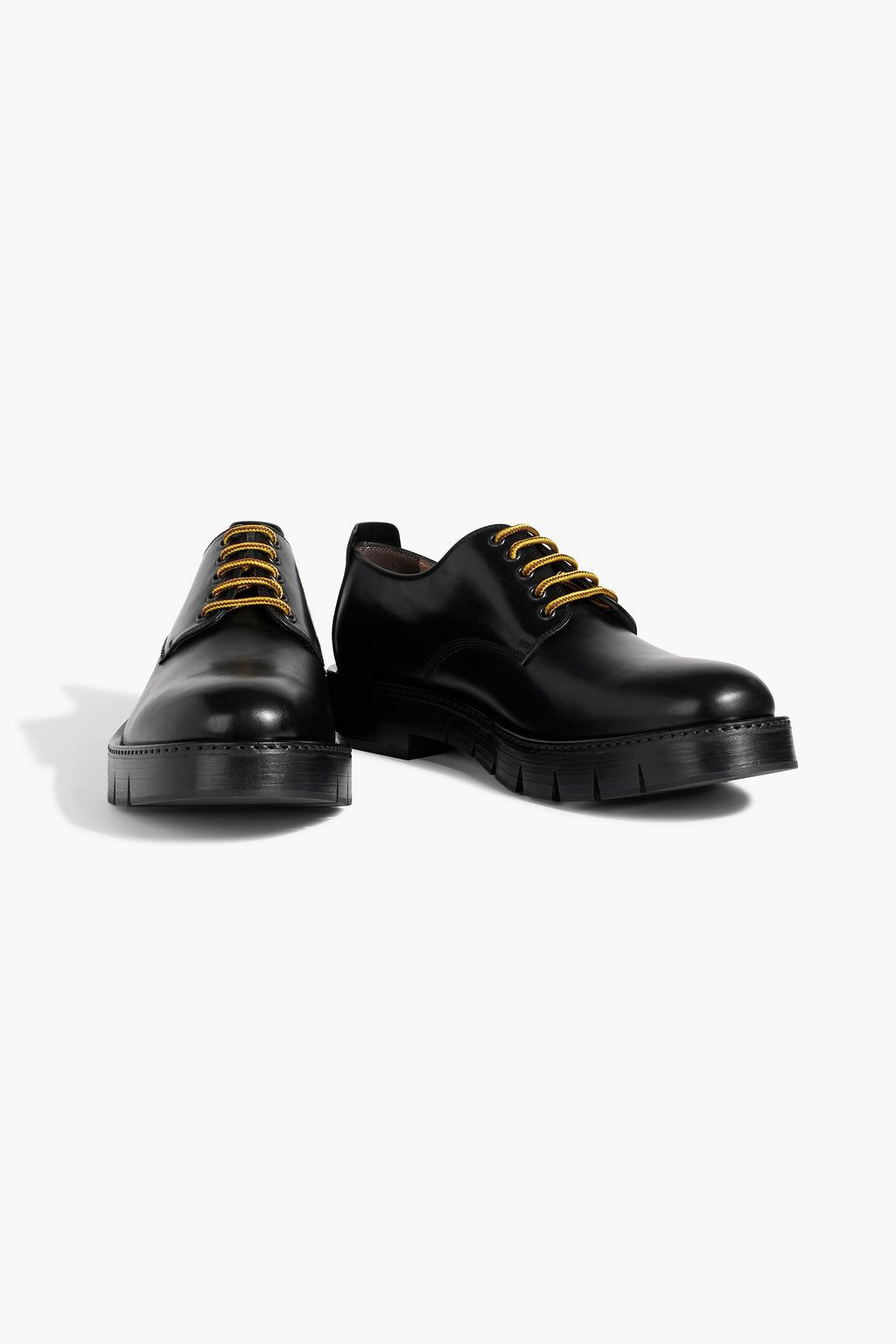 FERRAGAMO Rudy leather derby shoes