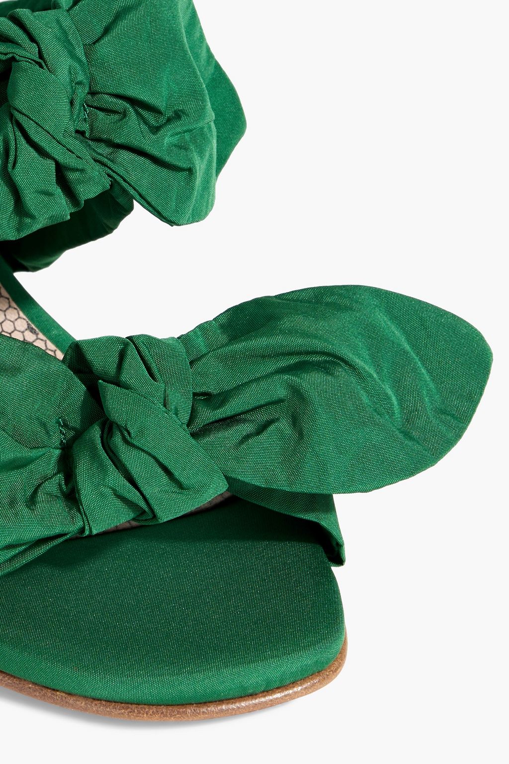 RED(V) Knotted taffeta sandals