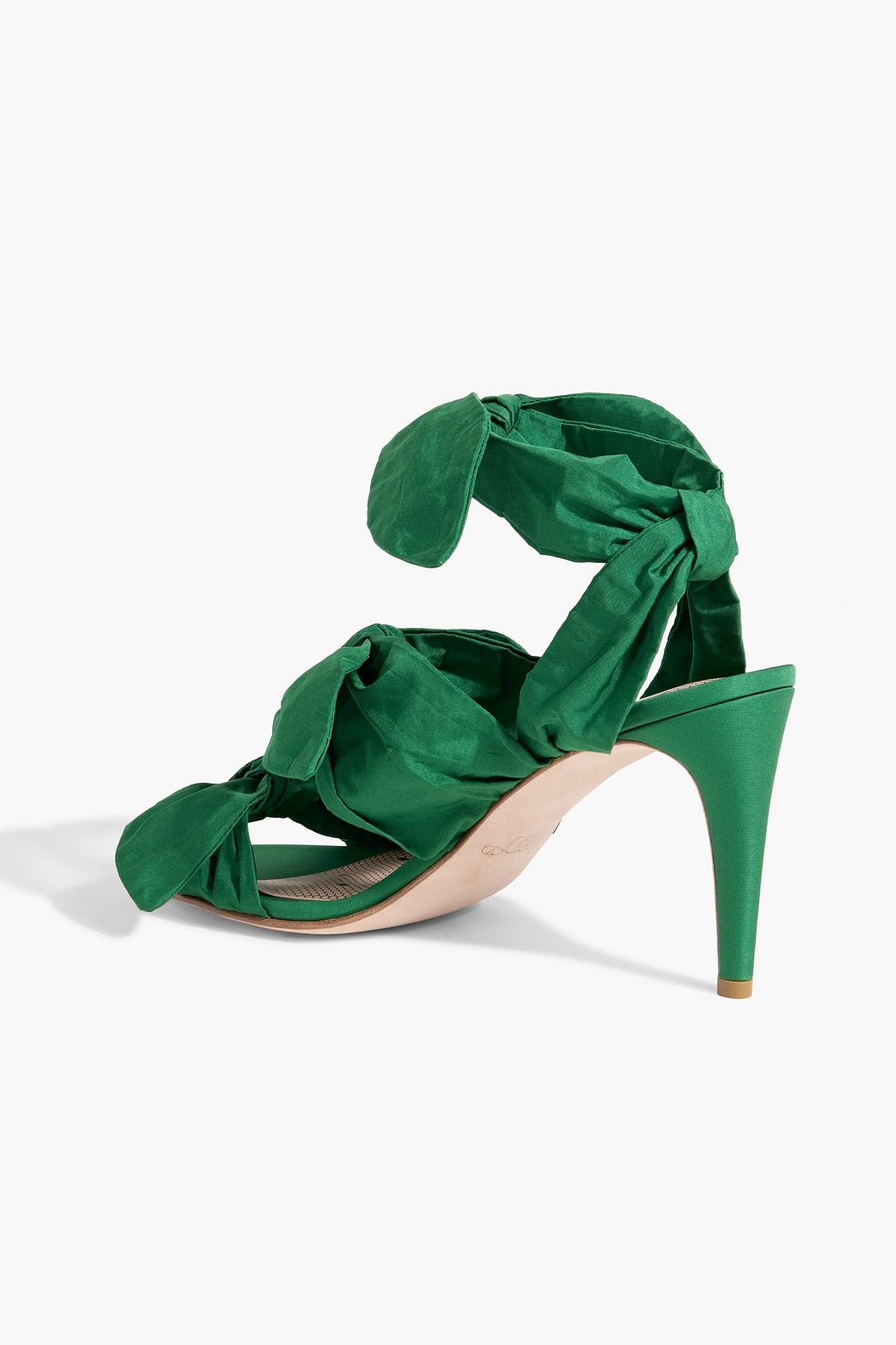 RED(V) Knotted taffeta sandals