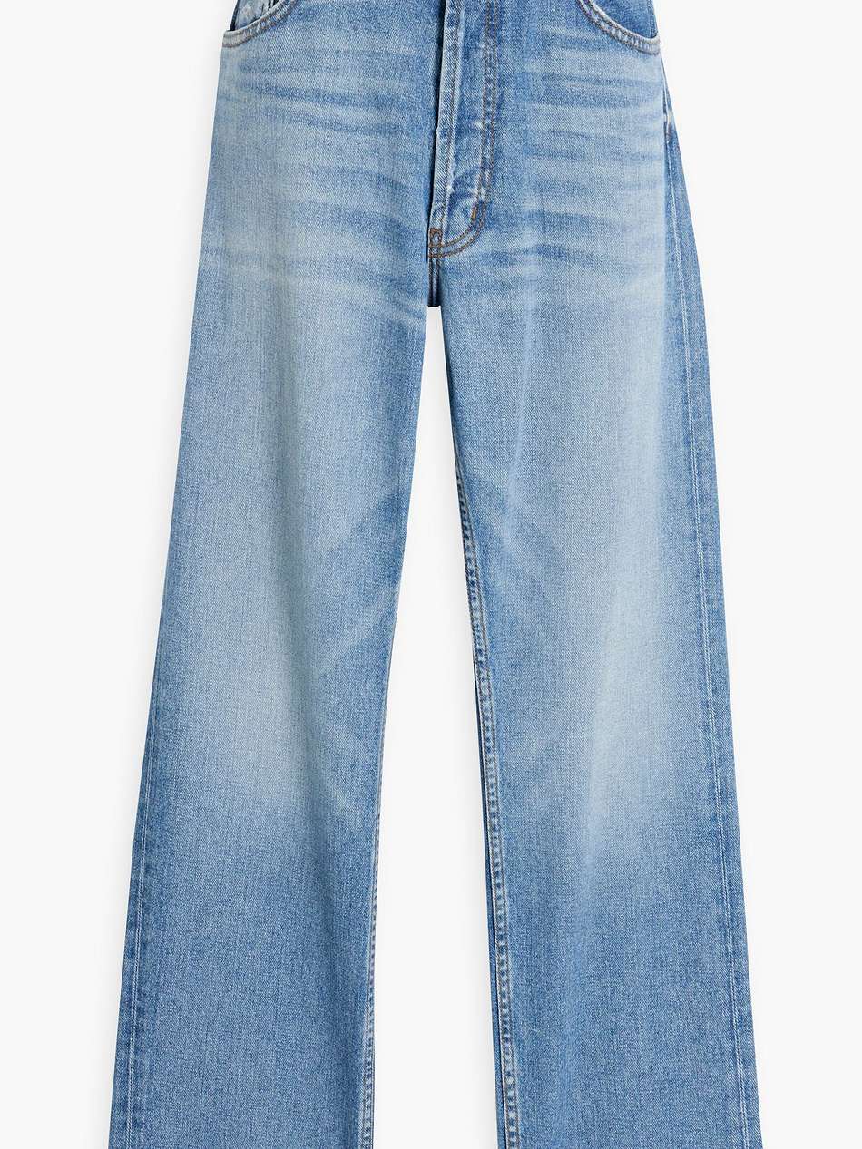 his & hers high-rise straight-leg jeans