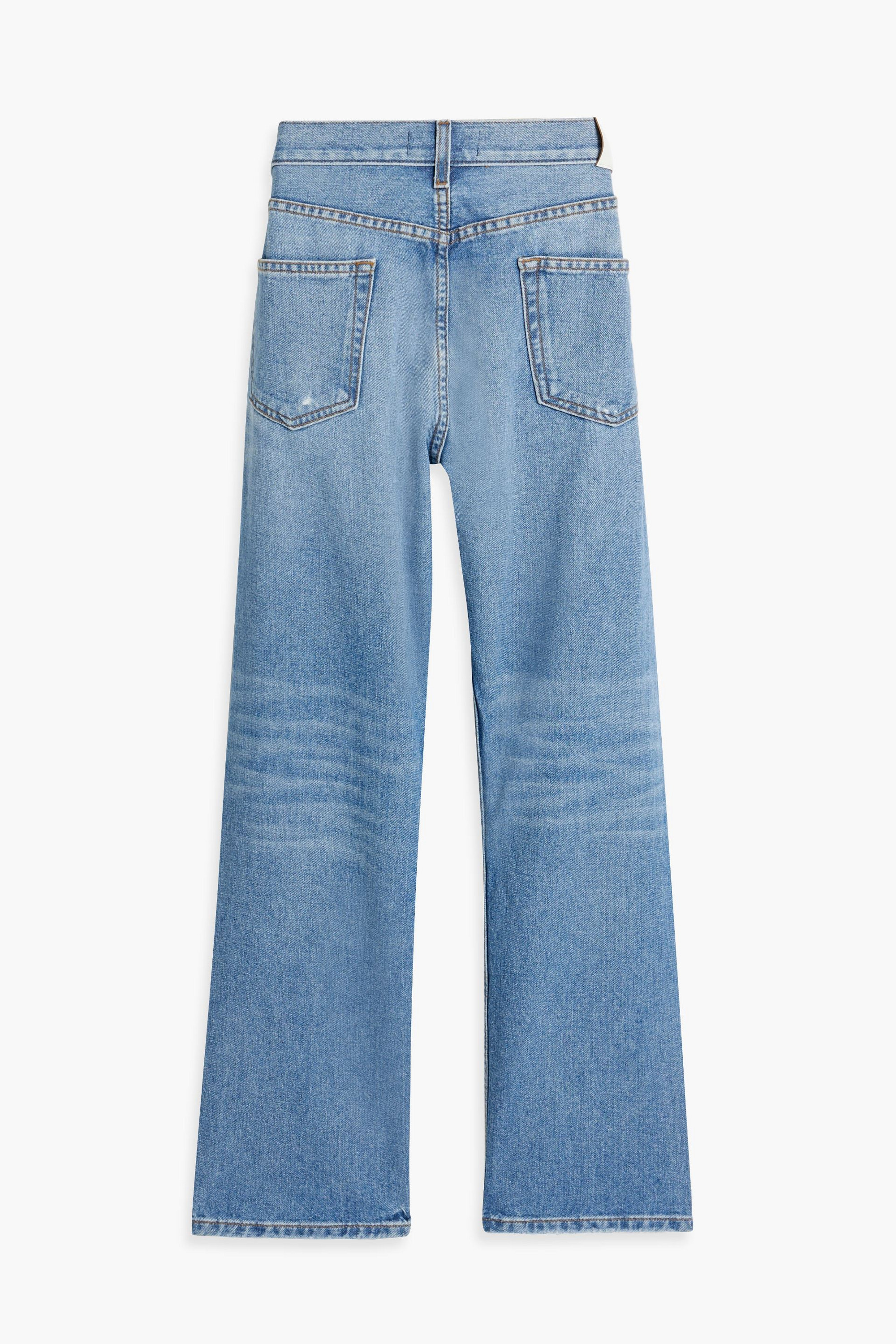 EB Denim His & Hers high-rise straight-leg jeans