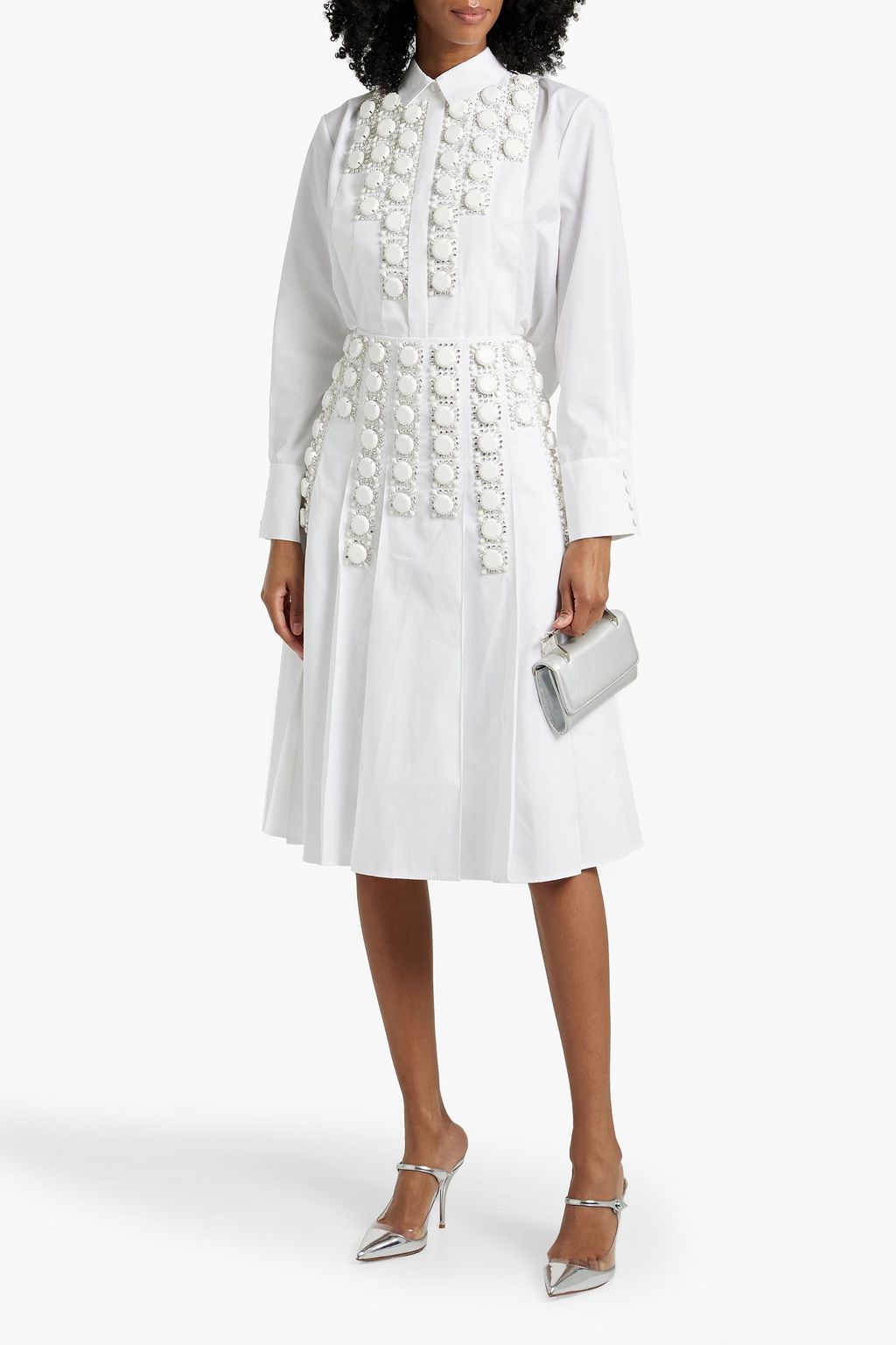 HUISHAN ZHANG Embellished poplin shirt