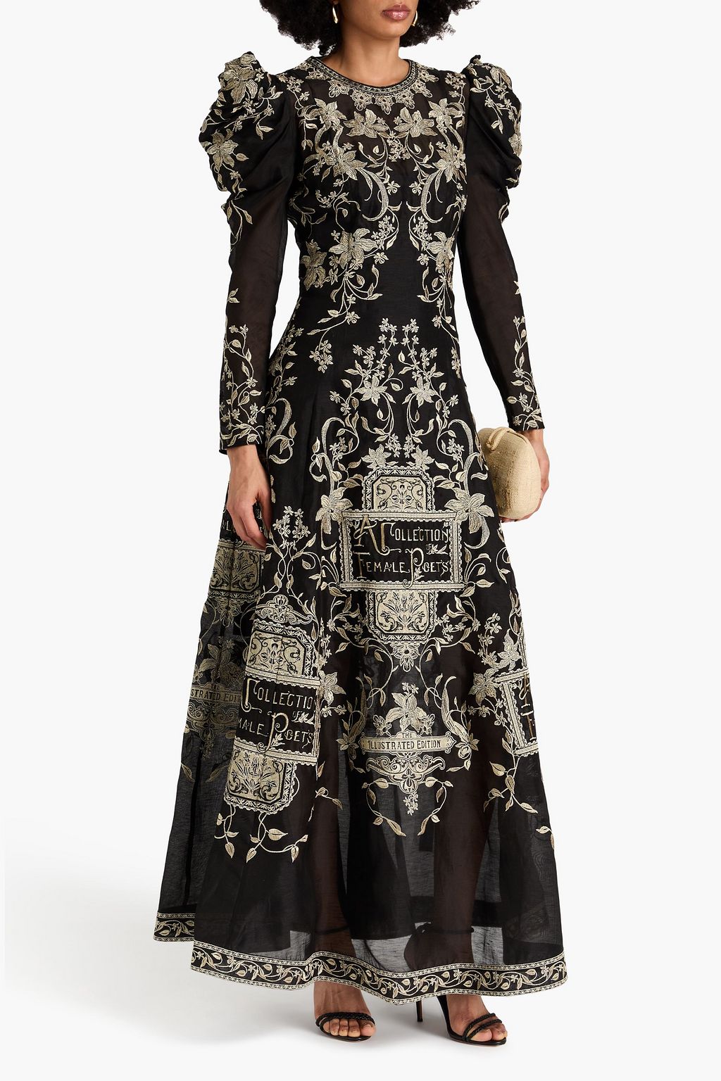 ZIMMERMANN One-sleeve asymmetric cutout linen and silk-blend ZIMMERMANN One-sleeve asymmetric cutout linen and silk-blend