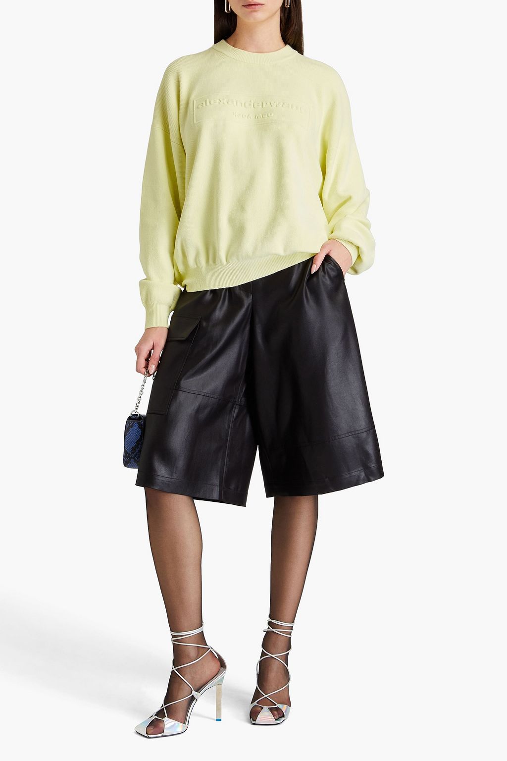 ALEXANDER WANG كنزة رياضية محبوكة بتصميم منقوش
