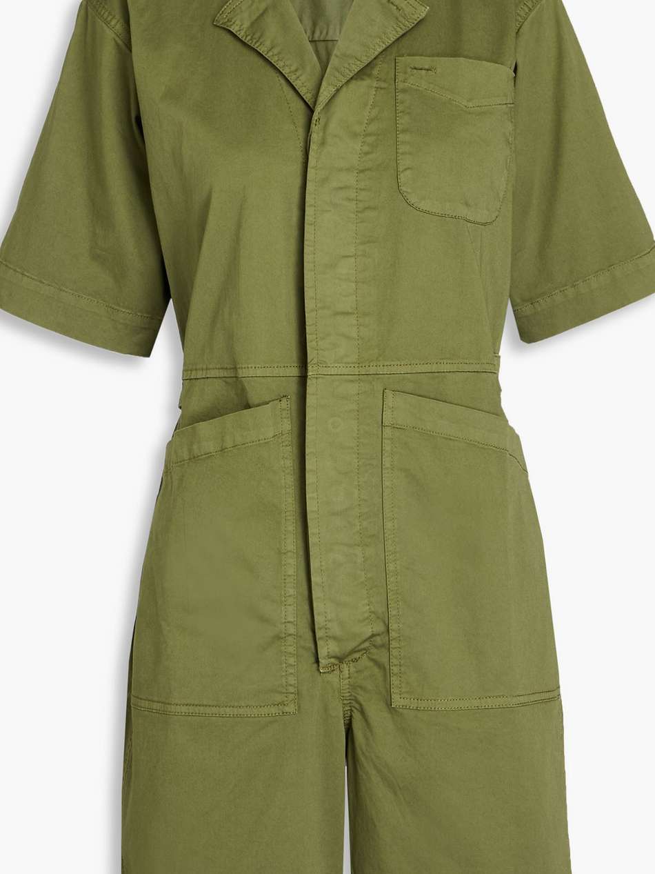 cotton-blend poplin playsuit