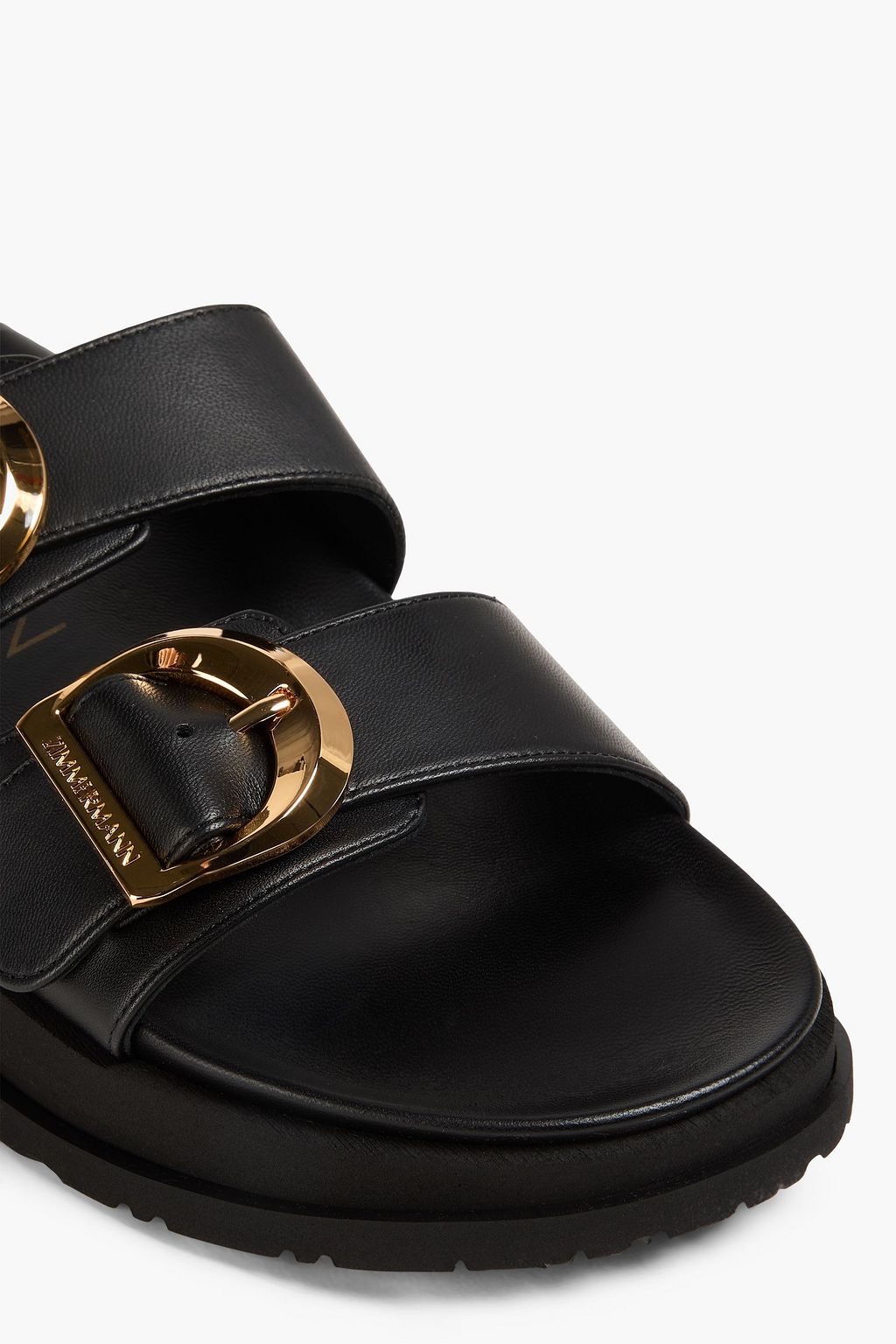 ZIMMERMANN Buckled leather platform sandals