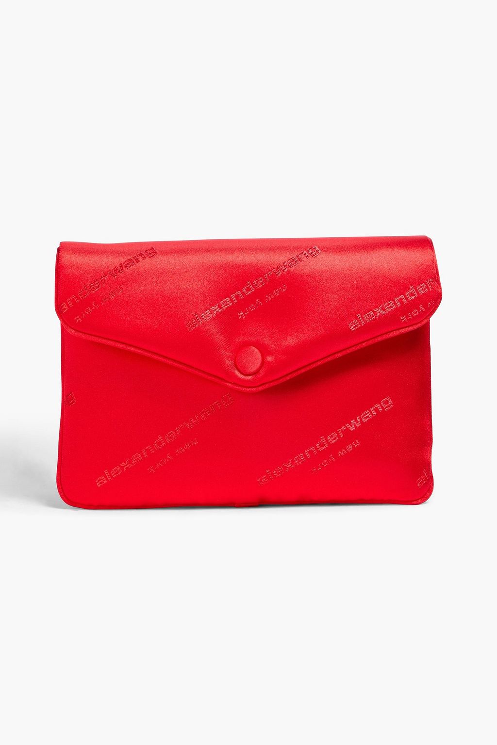 ALEXANDER WANG Satin jacquard envelope clutch THE OUTNET