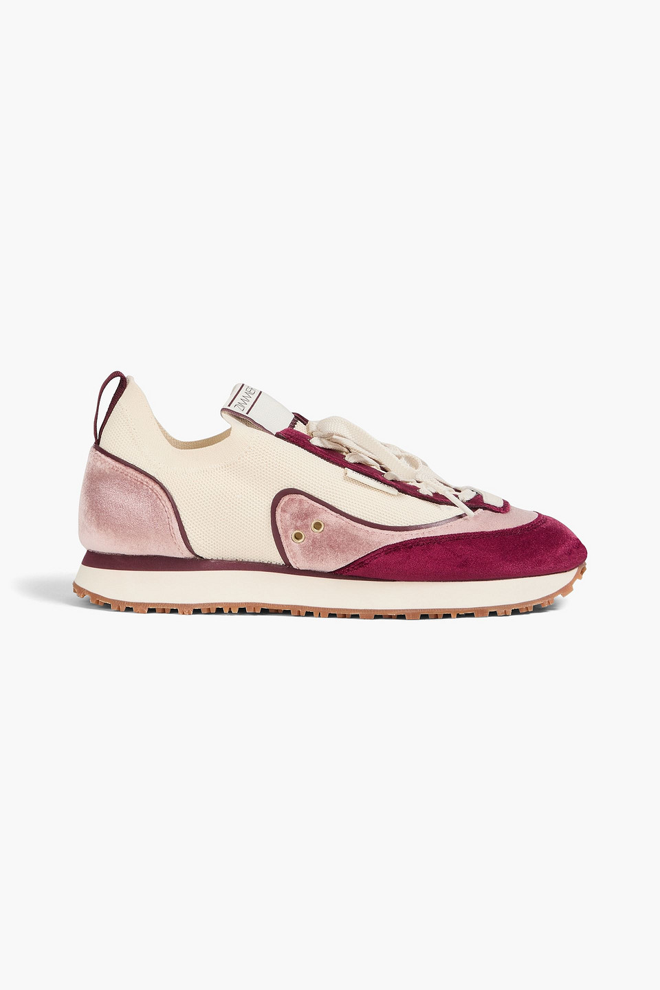 Zimmermann Retro Sneakers Aus Jacquard-samt In Colour-block-optik In Multi